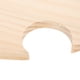 thumbnail image 3 of Estante de secado de copas de vino de madera y soporte para botellas, almacenamiento de vino para 6 copas y 1 botella de vino, 3 of 8