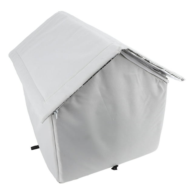 Grande Maison pour Chat Extérieure Imperméable avec Abri Isolé pour l'Hiver, Maison pour Animaux Fermée Résistante aux Intempéries pour Voyage, Activités et Confort