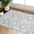 thumbnail image 1 of Alfombra Rug Jinchan Marroquí Moderna Geométrica 60x90cm Gris, 1 of 6