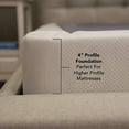 thumbnail image 2 of Hercules 4" Low Profile Foundation Mattress Box Spring Replacement, King, 2 of 5