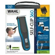 Wahl Self-Clip 360 Cordless Dual Grip Hair Clipper Kit, Black/Blue 3025768