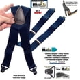 thumbnail image 3 of Classic Series Basic Blue Patented Gripper Clasp HoldUp Suspenders, 3 of 4