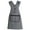 Black, variant on HomeLife Cooking Apron Tie Back Design Plaid Large Pocket Lapel 5 Buckles Oil-proof Cotton And Linen Kitchen Apron Anti-greasy Anti-wear Overalls for Dining Room