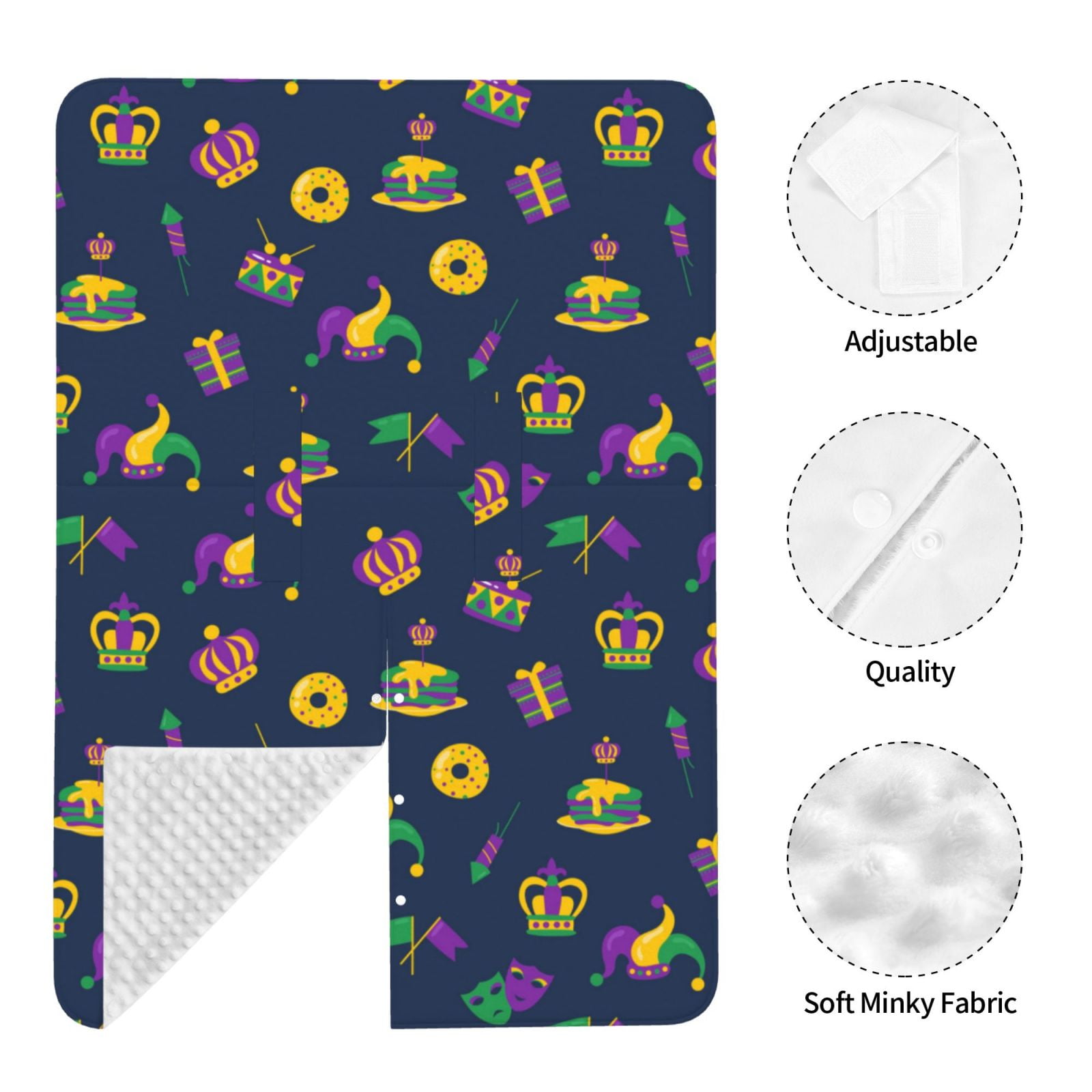 Car Seat Cover Baby - Mardi Gras Carnival Breathable Infant Car Seat Cover for Baby Carseat, Lightweight Comfort Baby Essentials Must Haves Newborn Stuff for Girl Boy