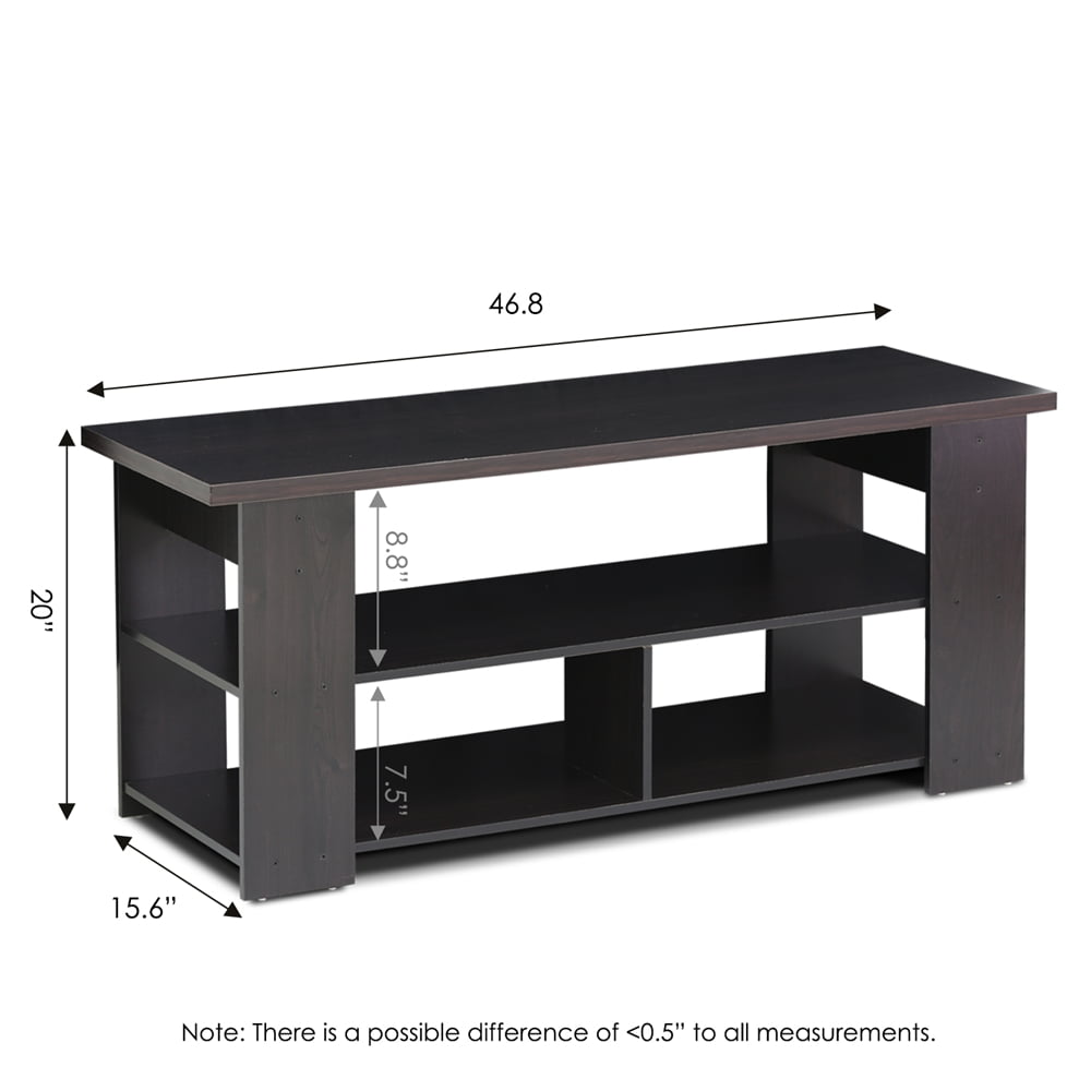 Furinno JAYA Engineered Wood TV Stand for TV up to 55" in Espresso