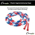 thumbnail image 4 of champion sports segmented plastic jump rope, 16ft, red/blue/white, 4 of 5
