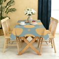 thumbnail image 5 of Rectangular Tablecloth 60x84 Inch – Waterproof Polyester Printed Table Cover, Wrinkle Resistant, Washable for Kitchen & Dining, Colorful Geometry Pattern, 5 of 6