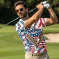 thumbnail image 4 of Aplkyhs 250th Anniversary Eagle Matching Golf Shirts for Couple His and Hers Golf Shirts Matching Soft and Comfortable for Man Breathable Fabric Lightweight Suitable for Outdoor Sports, 4 of 6