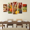 thumbnail image 2 of Juego de Cuadros Decorativos, Especias del Mundo, Estilo Exótico y Colorido, 5 Piezas, Ideal para Cocina y Restaurante, 150x80cm, 2 of 5