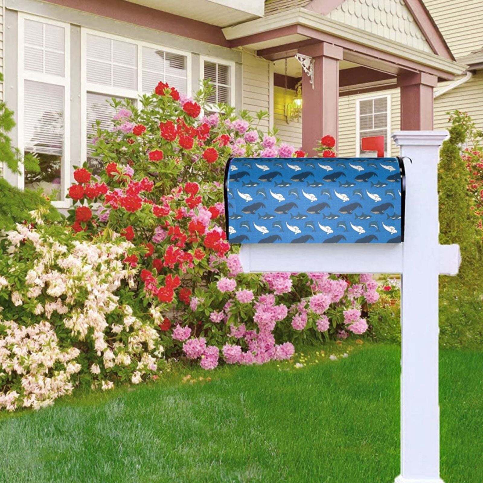 Kdxio Magnetic Mailbox Cover 21x18 in Mailbox Cover Outdoor Decoration Holiday Mailbox Covers for Home Garden Yard-21x18 in