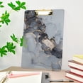 thumbnail image 5 of FMSHPON Black Grey Marble Clipboard Hardboard Wood Nursing Clip Board and Pull for Standard A4 Letter 13x9 inches, 5 of 7