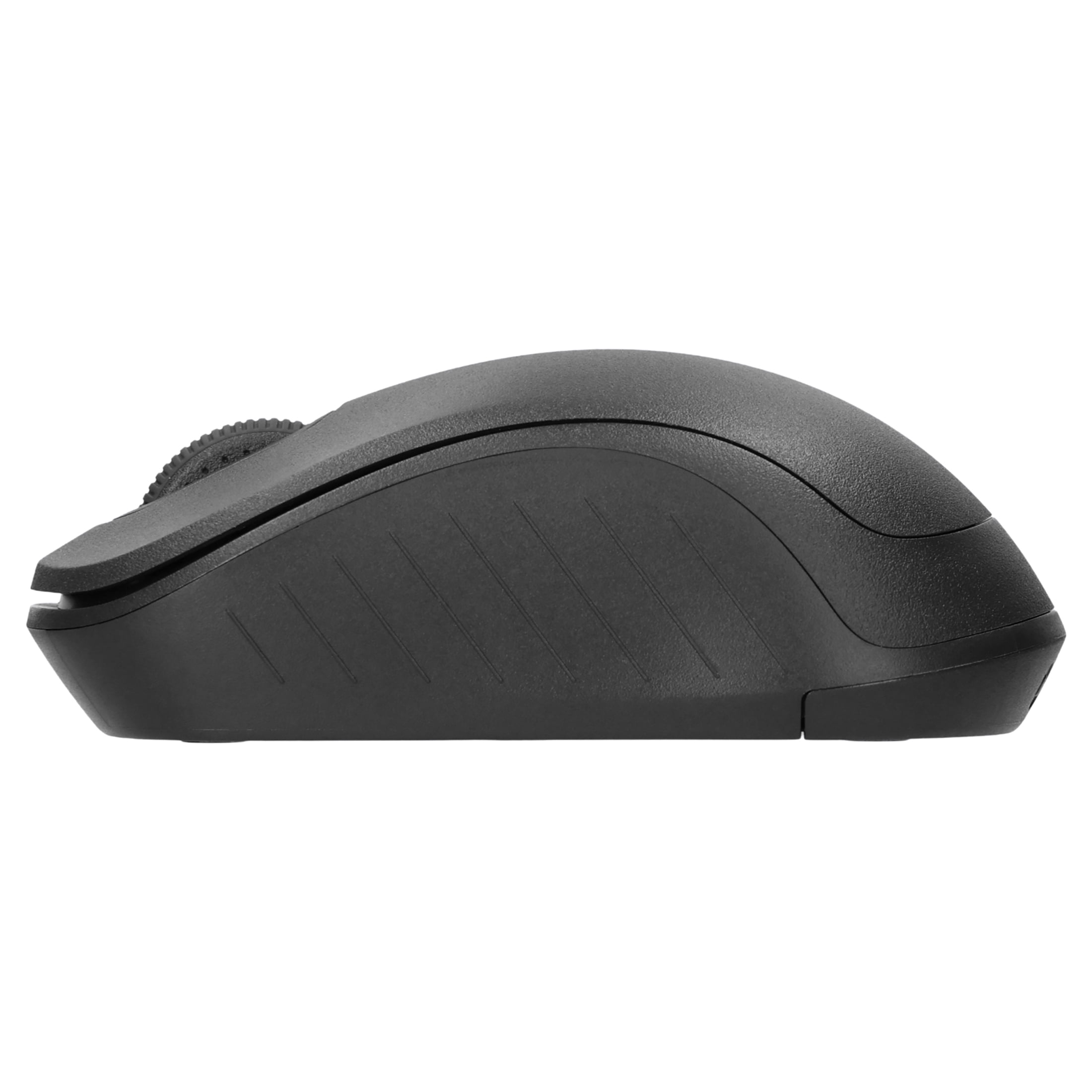 onn Wireless 3-Button Mouse with 2.4 GHz USB Nano Receiver, Gray Stone Finish