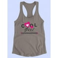 thumbnail image 3 of Cool Girl Nice Heart Banner Racerback Tank Women -Image by Shutterstock, Female Large, 3 of 4