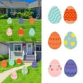 thumbnail image 2 of 2025 Tarjetas de Pascua y huevos Decoración para jardín exterior con inserción | Accesorios festivos para las vacaciones de primavera, 2 of 8