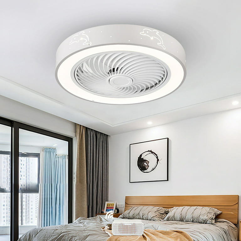 Semi Flush Mount Enclosed Ceiling Fan