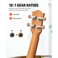 thumbnail image 6 of Donner Concert Ukulele for Beginners 23" Starter Bundle Kit with Gig Bag, Strap, Nylon String, Tuner, Picks, Cloth, 6 of 8