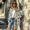 thumbnail image 5 of SCRAWLGOD Dog Paw Long Cardigan for Women Lightweight Open Front Jacket Coat Outwear Breathable Work Cardigan for Women Office Long Sleeve Sweatshirt Cardigan Women Size L, 5 of 7