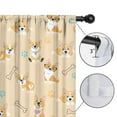 thumbnail image 4 of Blackout Kids Curtains,Cartoon Corgi Childrens Insulated Curtains Set Of 2,Bedroom Essentials,Toddler Room Decor 42"x54"(106x137cm), 4 of 4