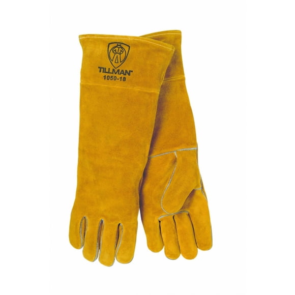 Guantes de Soldadura Tillman 1050-18 Cuero Dividido de Vaca Grande 46 cm
