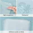 thumbnail image 4 of 10Pcs Award Ribbon Clear PagesSheets Organizer 12.2x2.87inch Inner Diameter 3 Grids Swimming Gymnastics Track Organizer A4 Size PP Plastic Binder Inner Pages for Award Ribbon Storage, 4 of 6