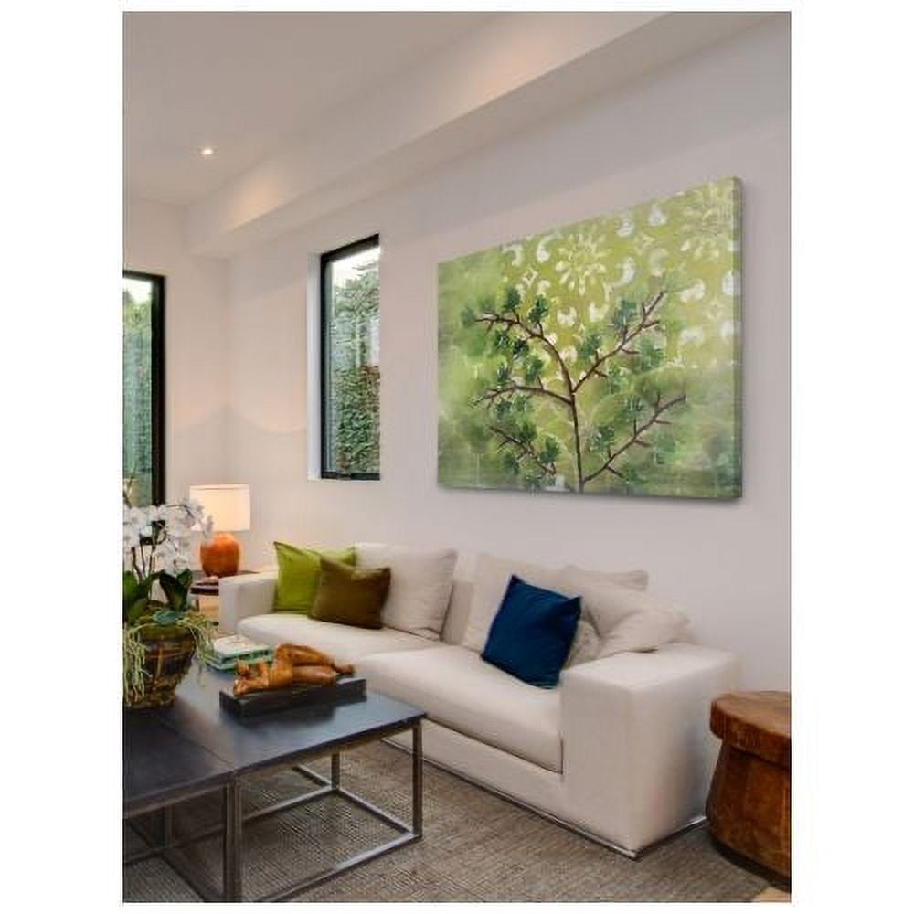 "Green Sensation II" Painting Print on Wrapped Canvas