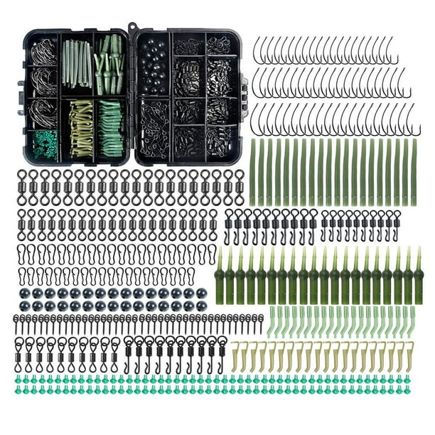 Advancent Juego de caja de aparejos de pesca de 300 uds, Kit de aparejos de pesca de carpa, Kit de accesorios de pesca para pesca al aire libre Pescar Numero 3 Advancent OD009744-03