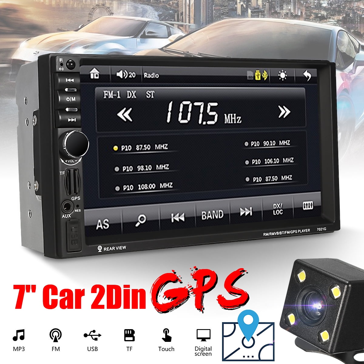bluetooth car stereo with backup camera