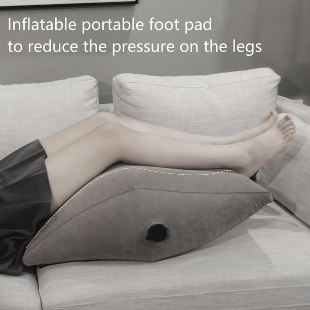Almohadilla inflable , cómoda almohada ergonómica portátil con rombos, cojines para silla de ruedas, , coche , y Colco Almohadillas para reposapiés