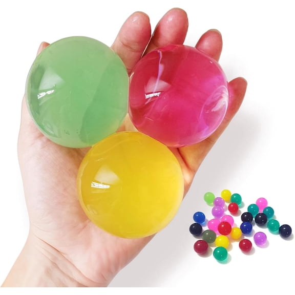 200Pcs Rainbow Mix Vase Decorations, Giant Water Gel Beads for Vases Filler, Colorful Transparent Balls for Wedding Centerpieces Home Decoration DIY