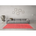 thumbnail image 3 of Ahgly Company Machine Washable Indoor Square Oriental Red Industrial Area Rugs, 4' Square, 3 of 4