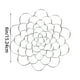 thumbnail image 5 of Decoración del hogar, decoración de habitaciones, decoración de paredes Organizador floral de acero inoxidable Arreglo floral para florero Arreglo floral reutilizable para floreros 3 piezas Asistente, 5 of 9