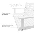 thumbnail image 5 of Fortune Candy 2 Seater Wooden Porch Swing with Ergonomic Seat, Heavy Duty 880 lbs, 4.5 ft, White, 5 of 7