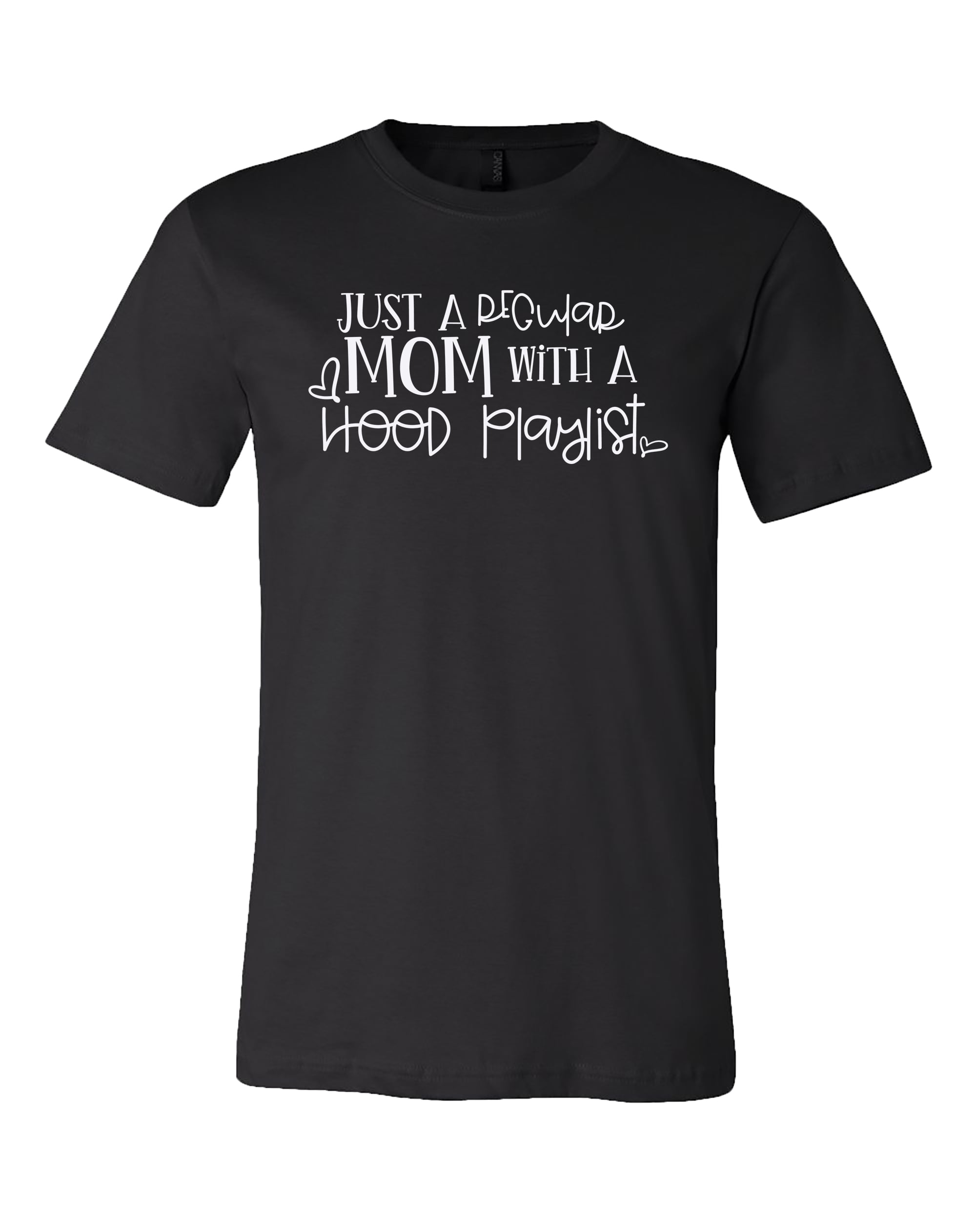 Funny Regular Mom Hood Playlist Adult Short Sleeve Jersey Tee Shirt Aqua - Picture 10 of 27