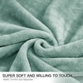 thumbnail image 2 of Homieway Large Green Bed Blankets,Soft Throw Size Blanket for Sofa Couch, All Season Lightweight Microfiber Fluffy Flannel Fleece Throw Blanket,50" x 60", 2 of 7