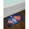 thumbnail image 2 of 4th of July Bath Mat, Statue of Liberty Design Holding the Fire of Justice Liberty Graphic Design, Non-Slip Plush Mat Bathroom Kitchen Laundry Room Decor, 29.5 X 17.5 Inches, Multicolor, Ambesonne, 2 of 2