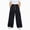 Black, variant on Zuwimk Girls Wide Leg Pants High Waisted Soft Stretchy Sweatpants with Pockets School Sport(Beige,5-6 Years)