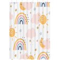 thumbnail image 2 of Boho Rainbow Shower Curtain for Kids Bathroom, Cute Colorful Sun Teen Girls Fabric Shower Curtains Set, Pastel Restroom Decor Accessories with Hooks 72X72 Inch, 2 of 3