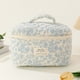 thumbnail image 5 of onlyliua Buscador de Regalos Juego de 3 Bolsas de Maquillaje de Algodón, Bolsa de Cosméticos de Algodón con Diseño Floral, Bolsa Organzadora de Viaje para Artículos de Tocador para Mujeres y Niñas., 5 of 7