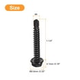 thumbnail image 2 of Uxcell 30Pack #8 x 1-1/4" Hex Washer Head Self Tapping Screws Sheet Metal Screws, 2 of 5