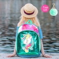 thumbnail image 2 of 3PCS Unicorn Backpack, 16" Sequin Kids Bookbag for Girls, Elementary Preschool Preschool School Backpacks with Lunch Box - Green, 2 of 6