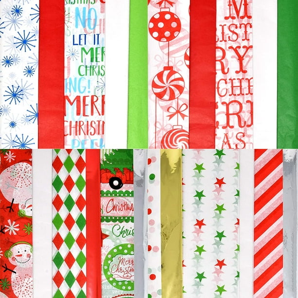 2Pcs Christmas Wrapping Paper Large Size Thickened Durable Xmas