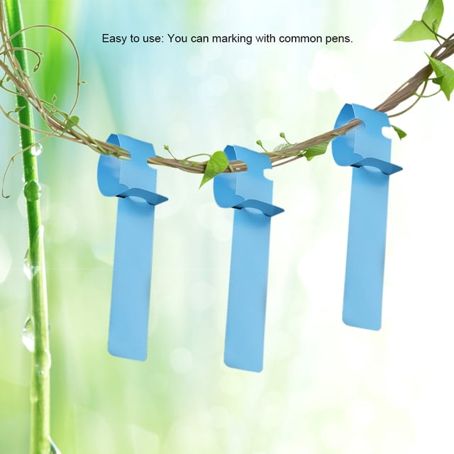 Plastic Plant Hanging Tags 100 Pcs Plant Labels, Plastic Nursery Garden Decor Stake Tags Plant Labels Lawn Ornament