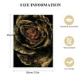 thumbnail image 2 of PIKWEEK   Black and Gold Flower Wall Art Luxurious Rose Canvas Prints Abstract Romantic Floral Picture Painting Artwork Modern Home Bedroom Living Room Wall Decor Framed, 2 of 5