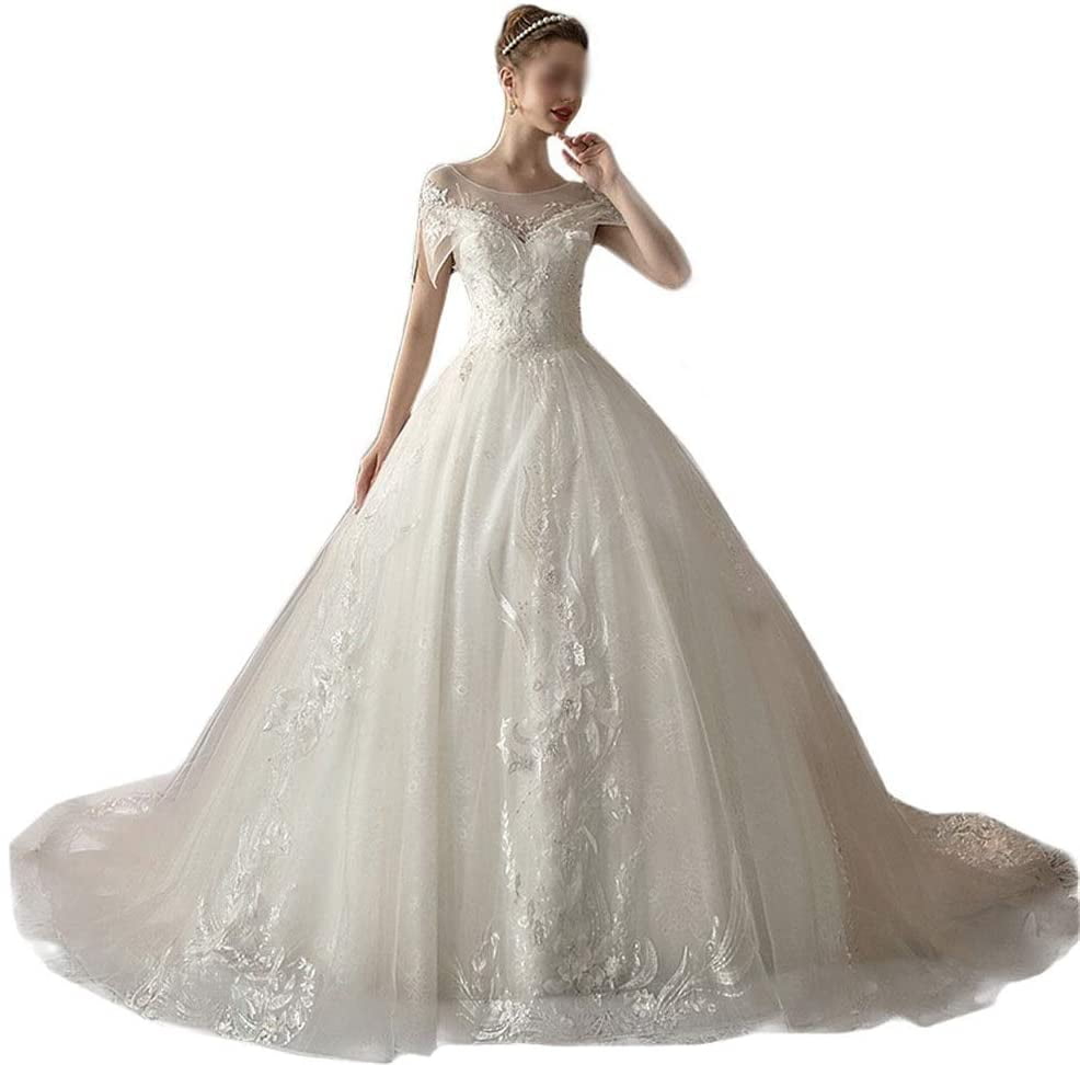 big lace wedding dress