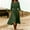 Army Green, variant on Women Summer Elegant Dresses Retro Casual Loose Cotton Linen Solid Color Mid Length Short Sleeve Pleated Dress New Womens Summer Dresses Army Green S