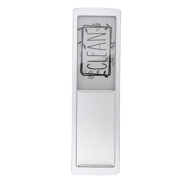 Dishwasher Magnet Clean Dirty Sign, Dishwasher Magnet Practical Resin Intimate Gift Beautiful Appearance Bold Text for House Silver Black and White,Silver Red and Green,Black