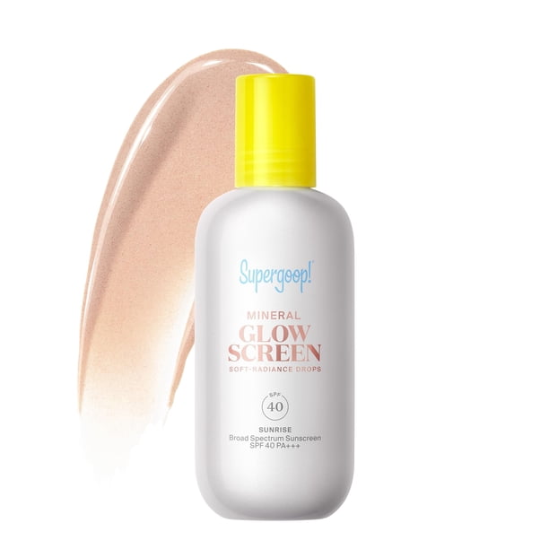 Protector solar mineral en gotas Supergoop! Glowscreen SPF 40, 50 ml