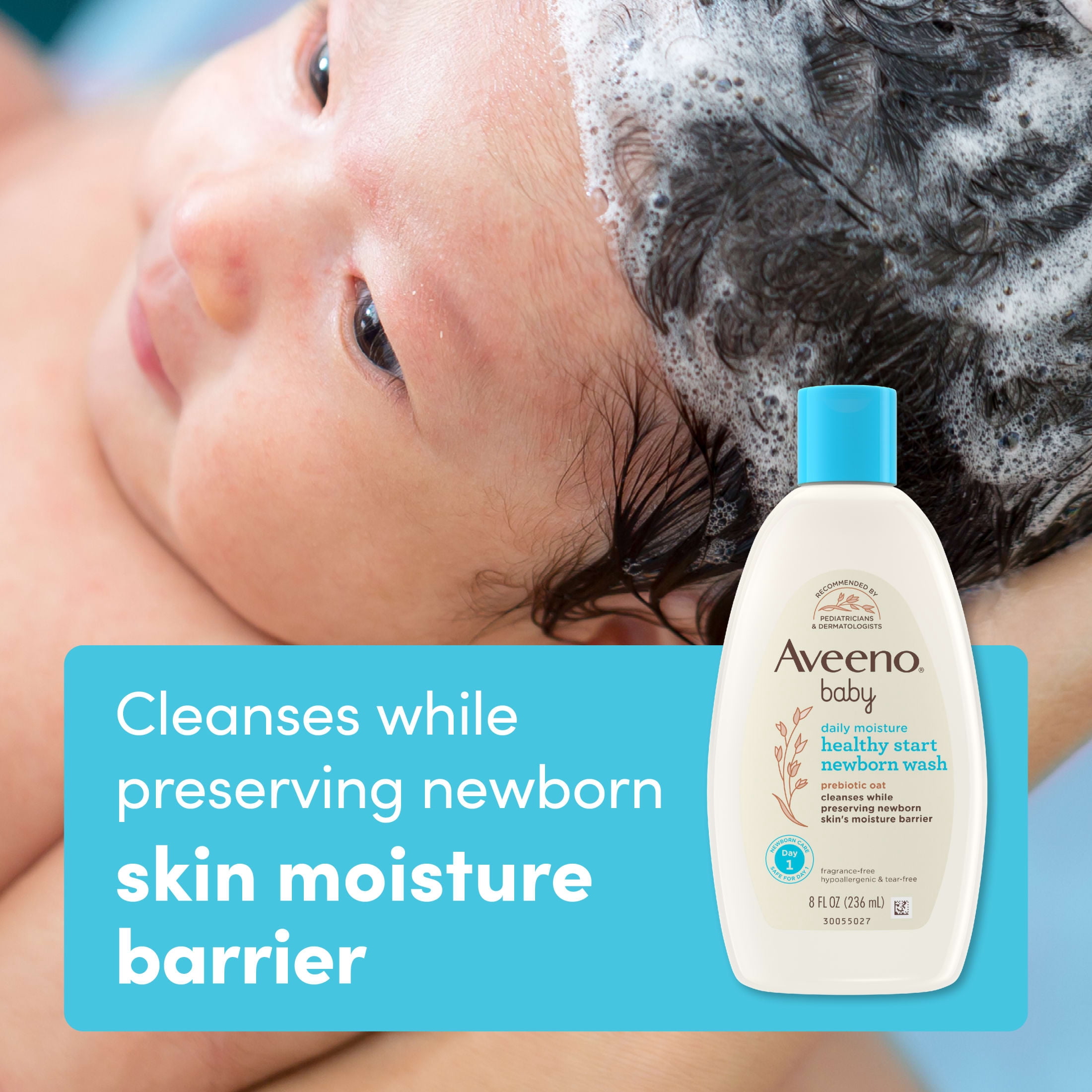 (2 pack) Aveeno Baby Healthy Start Nourishing Newborn Baby Body Wash, 8 fl. oz