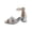 Silver, variant on hoksml Women's Glitter Block Heel Sandals Peep Toe Ankle Strap Summer Party Dressy Shoes for Ladies