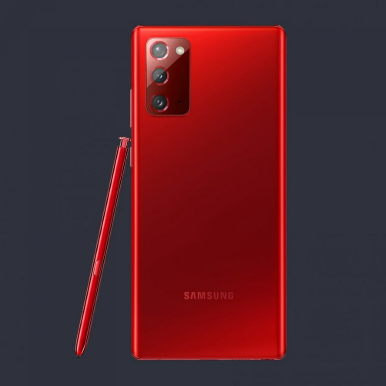 SAMSUNG Galaxy Note 20 5G N981U 128GB, Mystic Red Unlocked Smartphone -  Like New Condition (Used) 